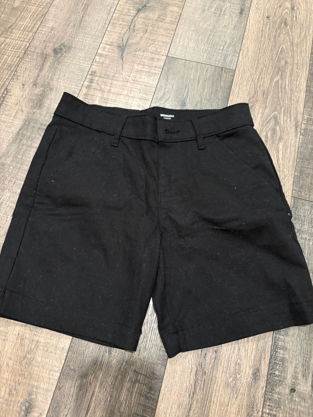 Old Navy Men's Black Flat Front Shorts